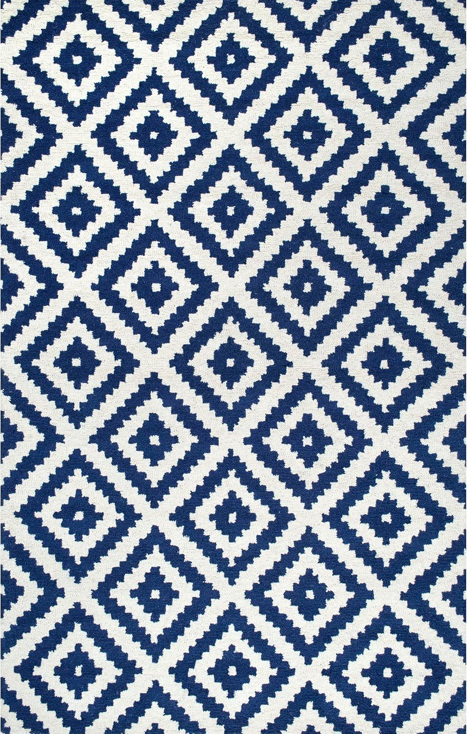 Nuloom Kellee Hand Tufted Geometric Wool Indoor Area Rug