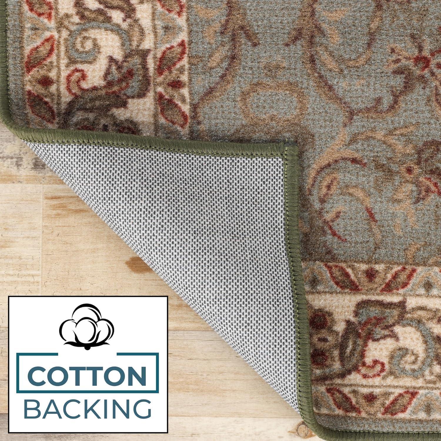Heritage Traditional Floral Scroll Vines Indoor Or Area Rug