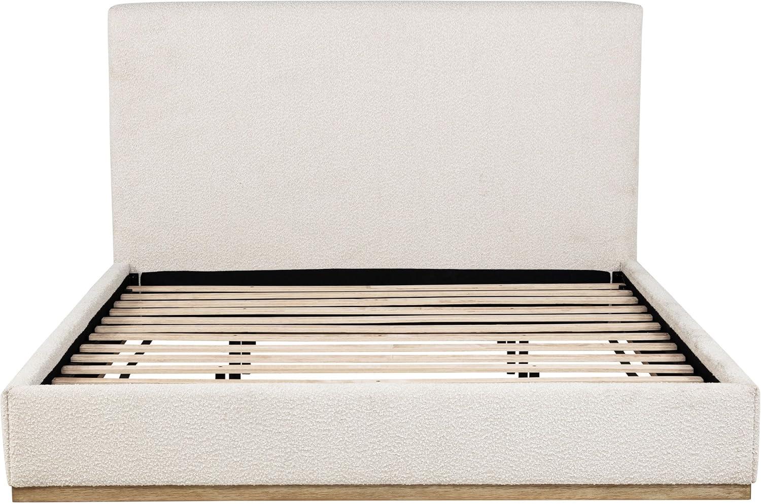 Coaster Knox Transitional Fabric Upholstered Eastern King Platform Bed Cream