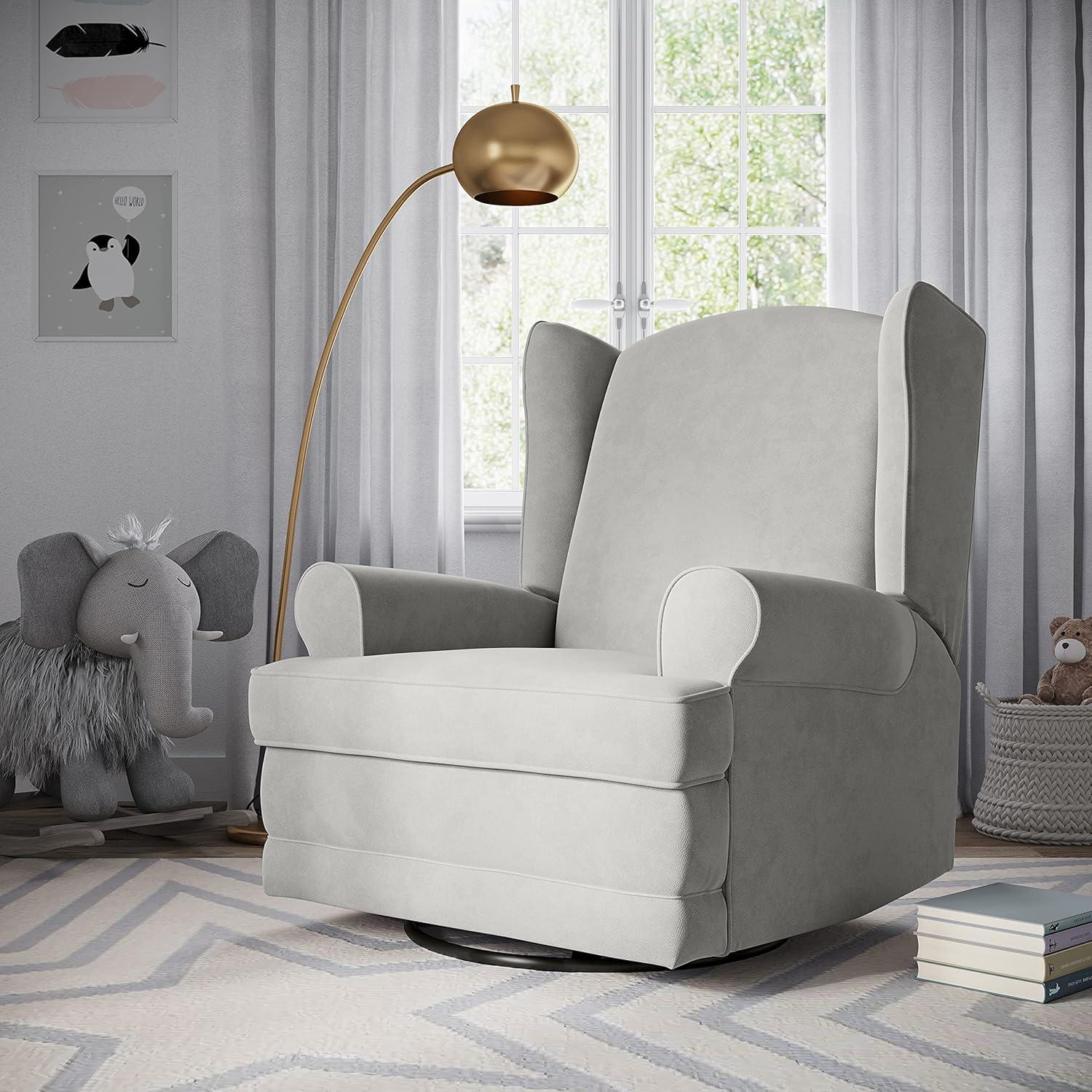 Serenity Swivel Reclining Glider Rocking Chair with USB