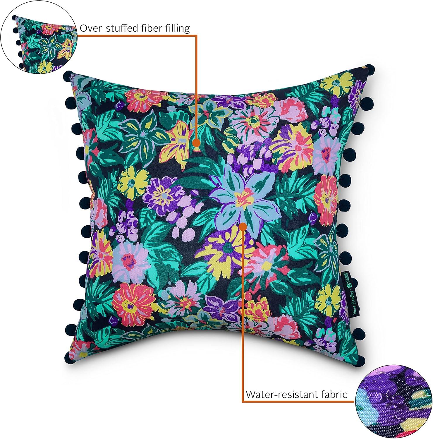 2pk 18'x18' Vera Bradley Square Outdoor Throw Pillows