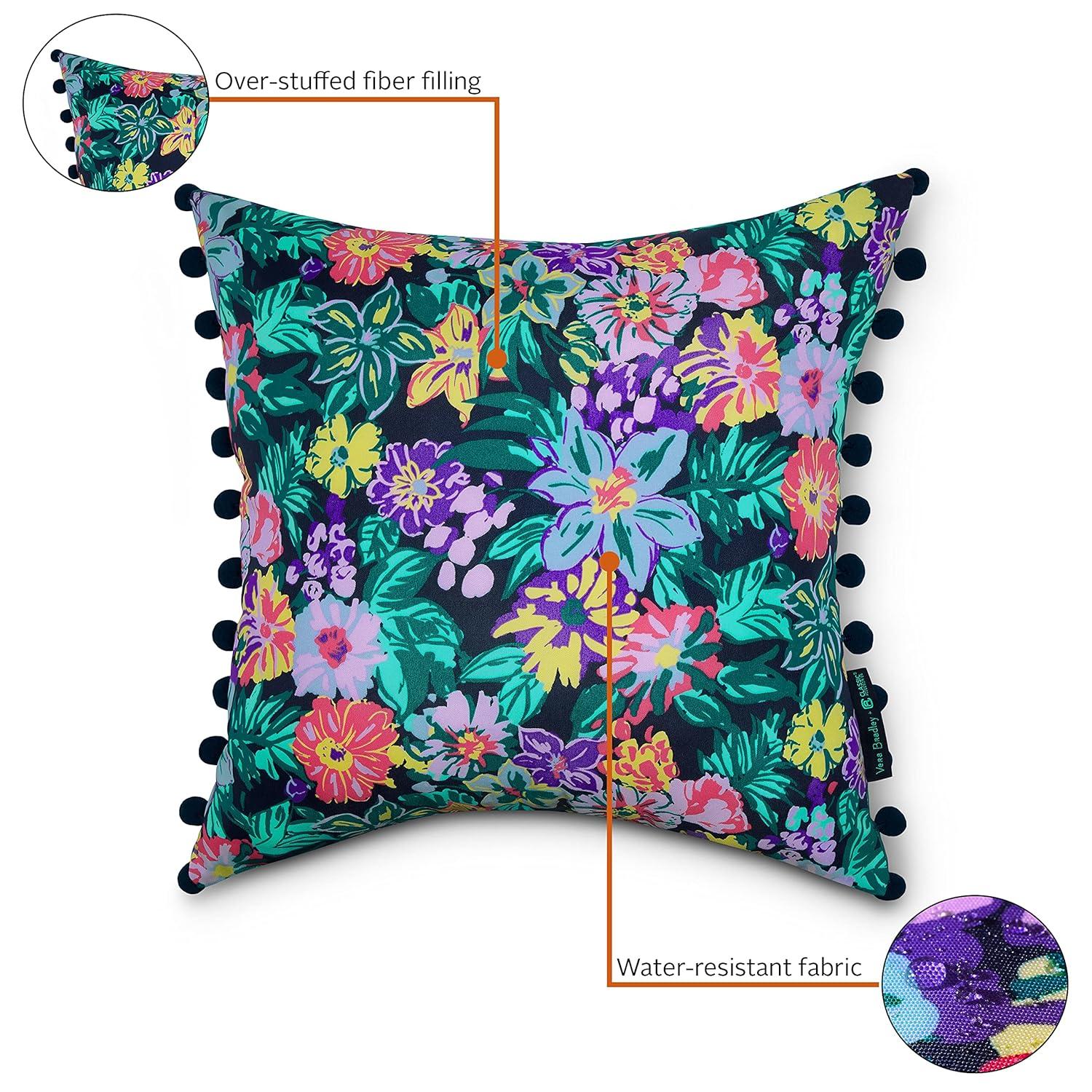 Vera Bradley Island Outdoor Square Pillow Cover & Insert