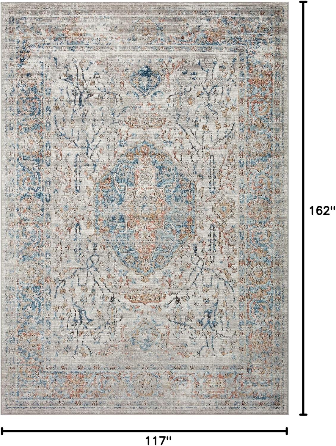 Loloi II Bianca Collection BIA-02 Stone / Multi, Traditional Area Rug 9'-9" x 13'-6"