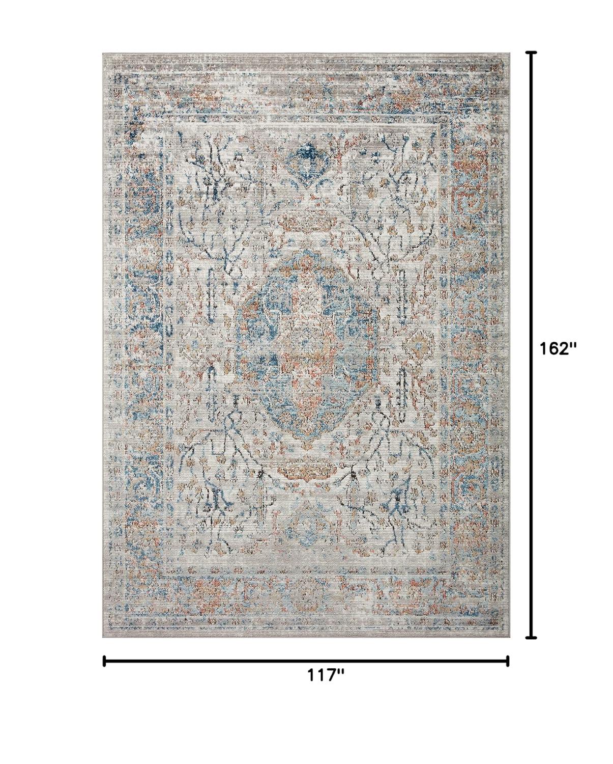 Loloi II Bianca Collection BIA-02 Stone / Multi, Traditional Area Rug 9'-9" x 13'-6"