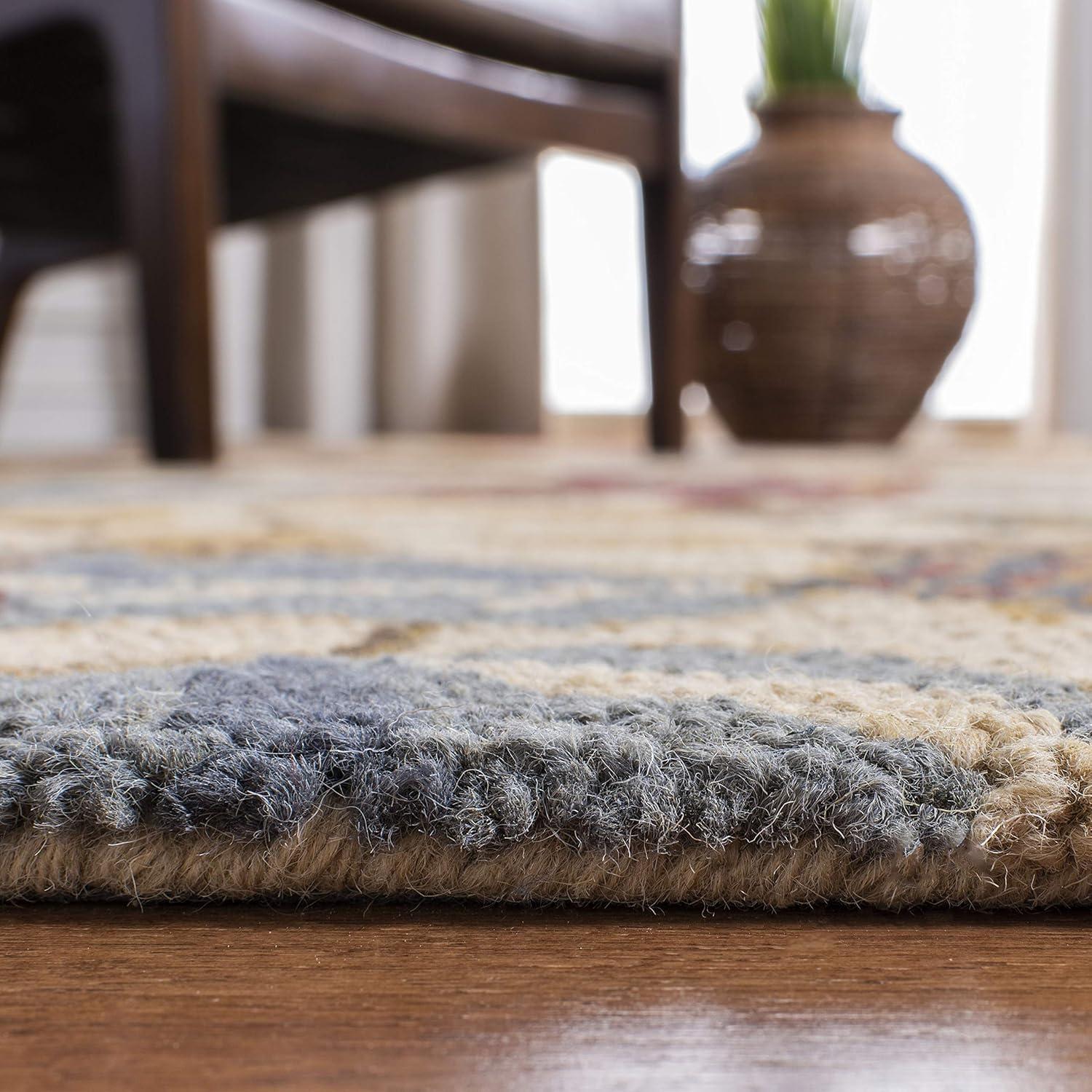 Jardin JAR952 Hand Tufted Area Rug - Beige/Multi - 6'x6' - Safavieh.
