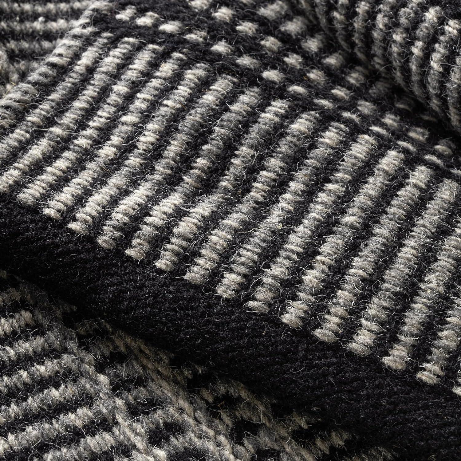 Malta Blue Handwoven Wool Rug