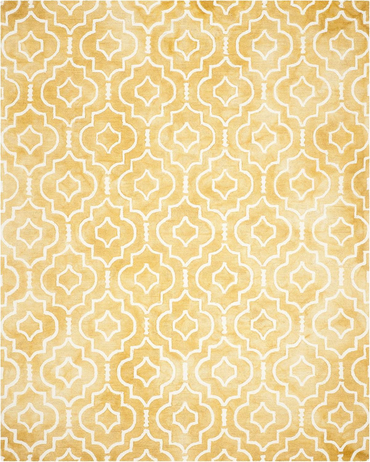 Dip Dye DDY538 Hand Tufted Indoor Area Rug - Gold/Ivory - 8'x10' - Safavieh