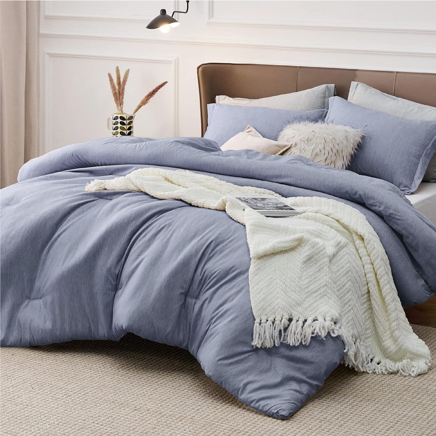 Bedsure Bedsure Cationic Dyed Comforter Set Dorm Bedding