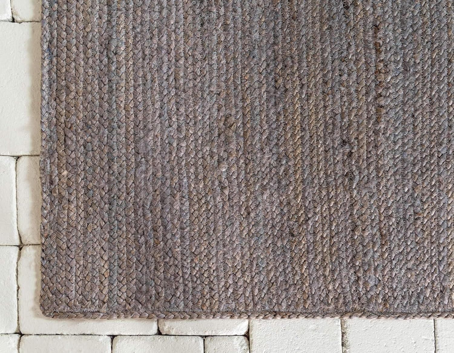 Unique Loom 5' 1 x 8' 0 Dhaka Braided Jute Rectangle Area Rug