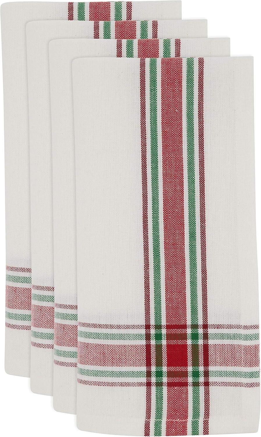 Gracie Oaks Aomame Cotton Plaid Rectangle Napkin (Set of 4)