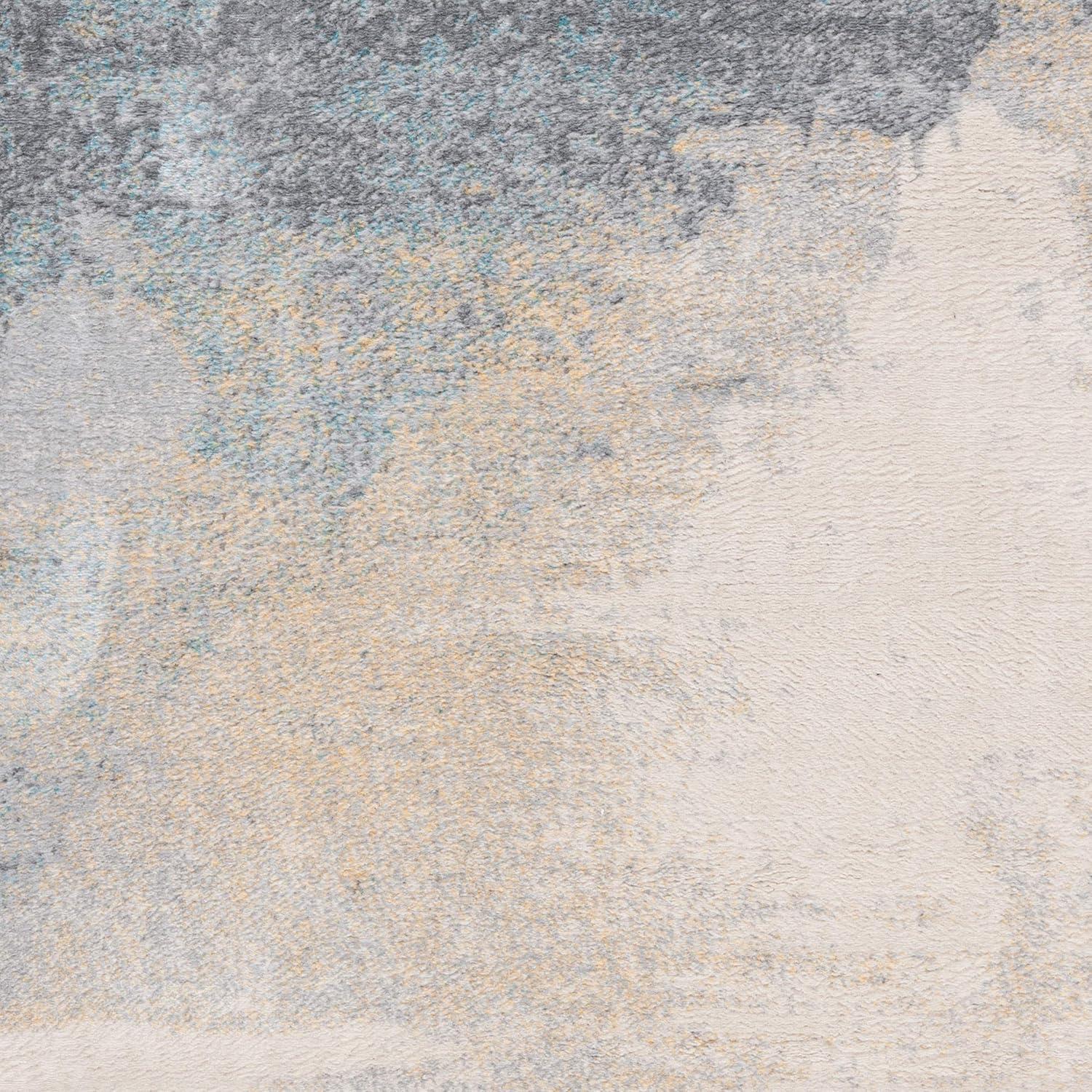 Jasper JSP114 Power Loomed Area Rug - Grey/Gold - 4'x6' - Safavieh.