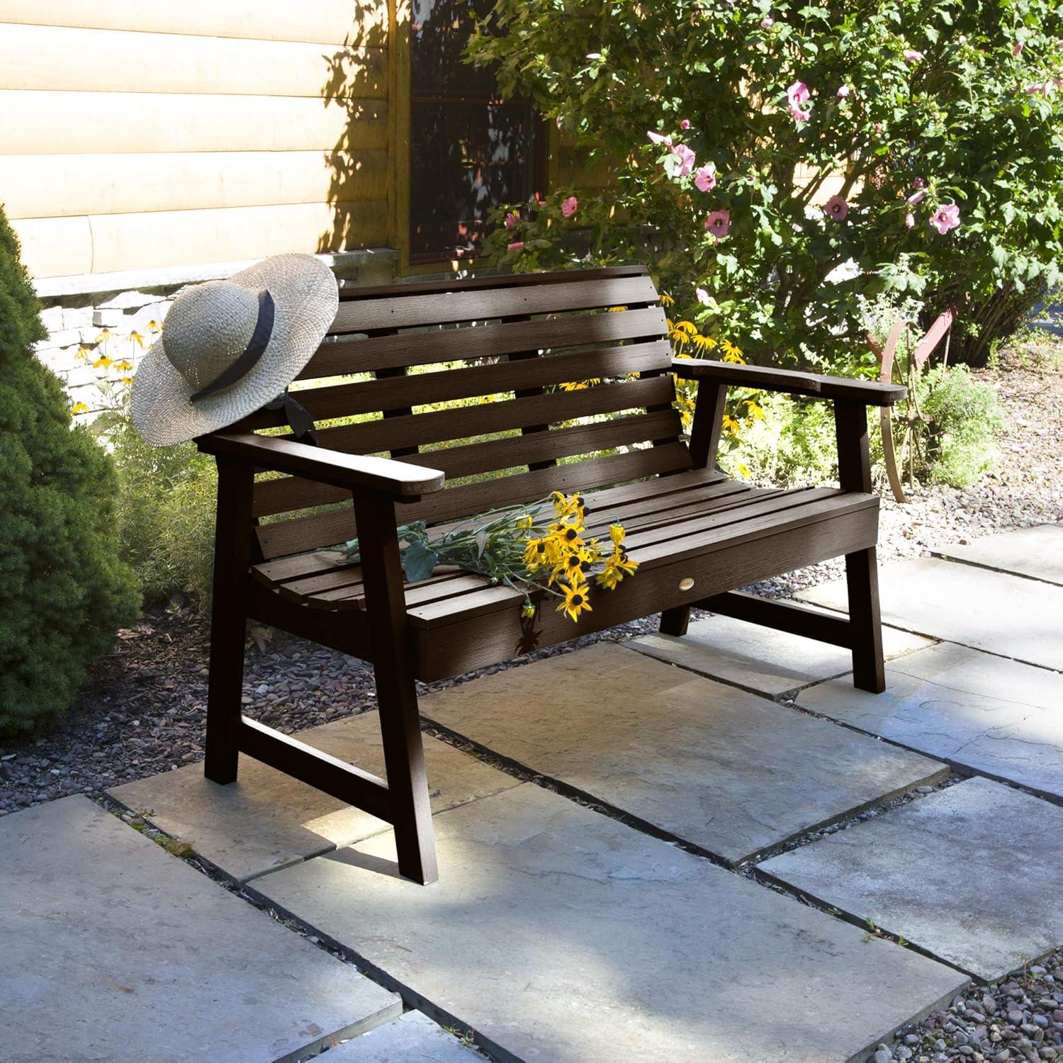 Highwood Weatherly 4ft Garden Bench - 2-Person, Eco-friendly, Synthetic Wood
