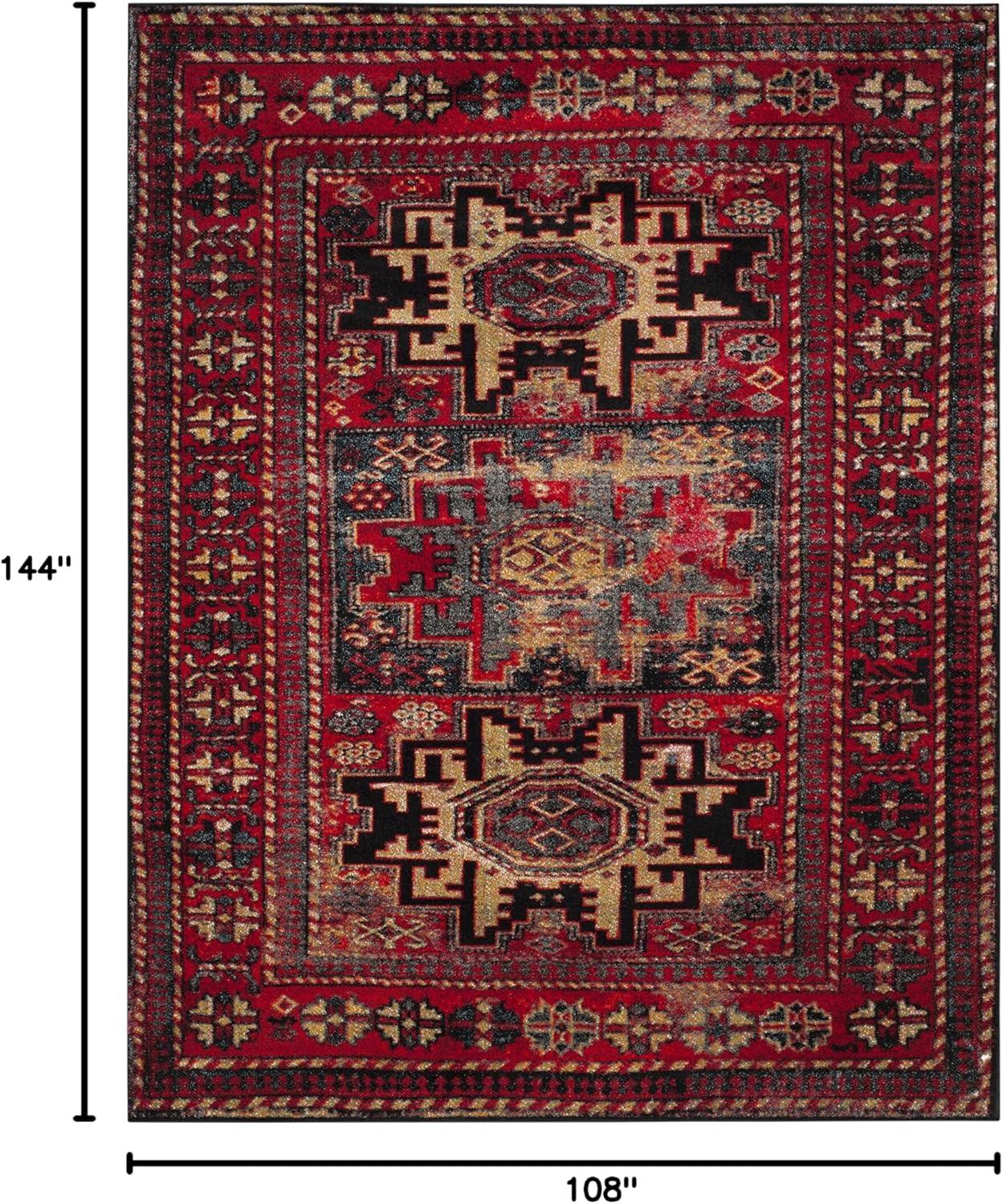 Vintage Hamadan VTH213 Power Loomed Indoor Area Rug - Red/Multi - 8'9"x11'9" - Safavieh.