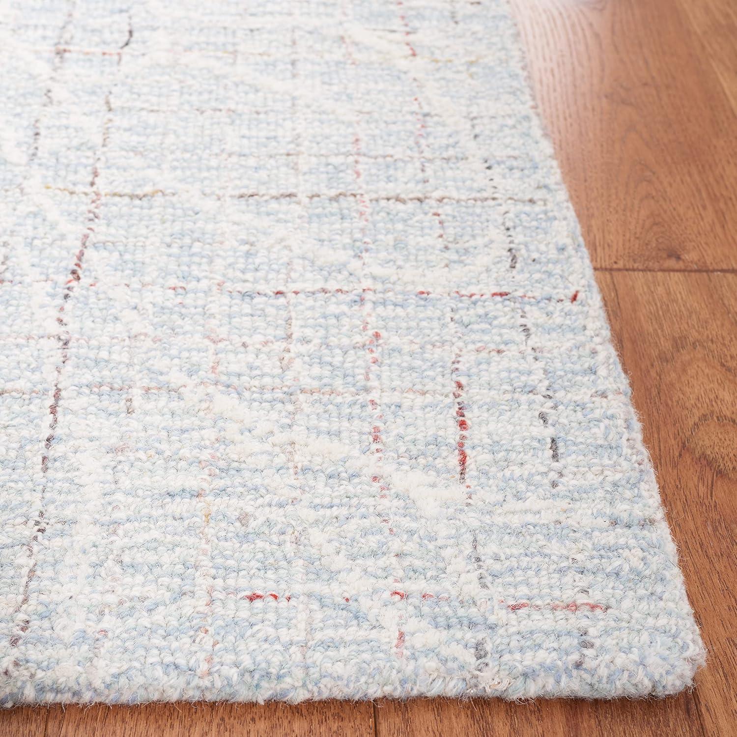 Metro MET881 Hand Tufted Indoor Accent Rug - Blue/Ivory - 3'x5' - Safavieh