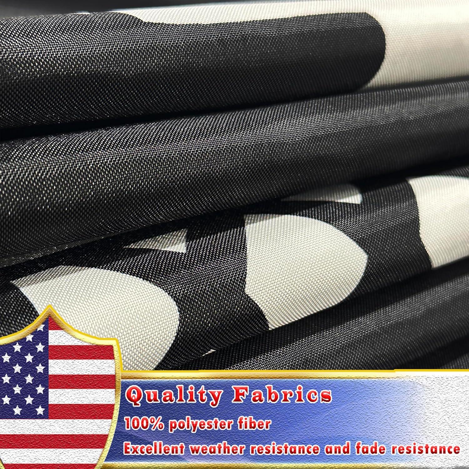 POW MIA 3x5 Nylon Flag - Double Sided and Embroidered - All Weather, Durable, Outdoor Nylon Flag - Front Line Flags