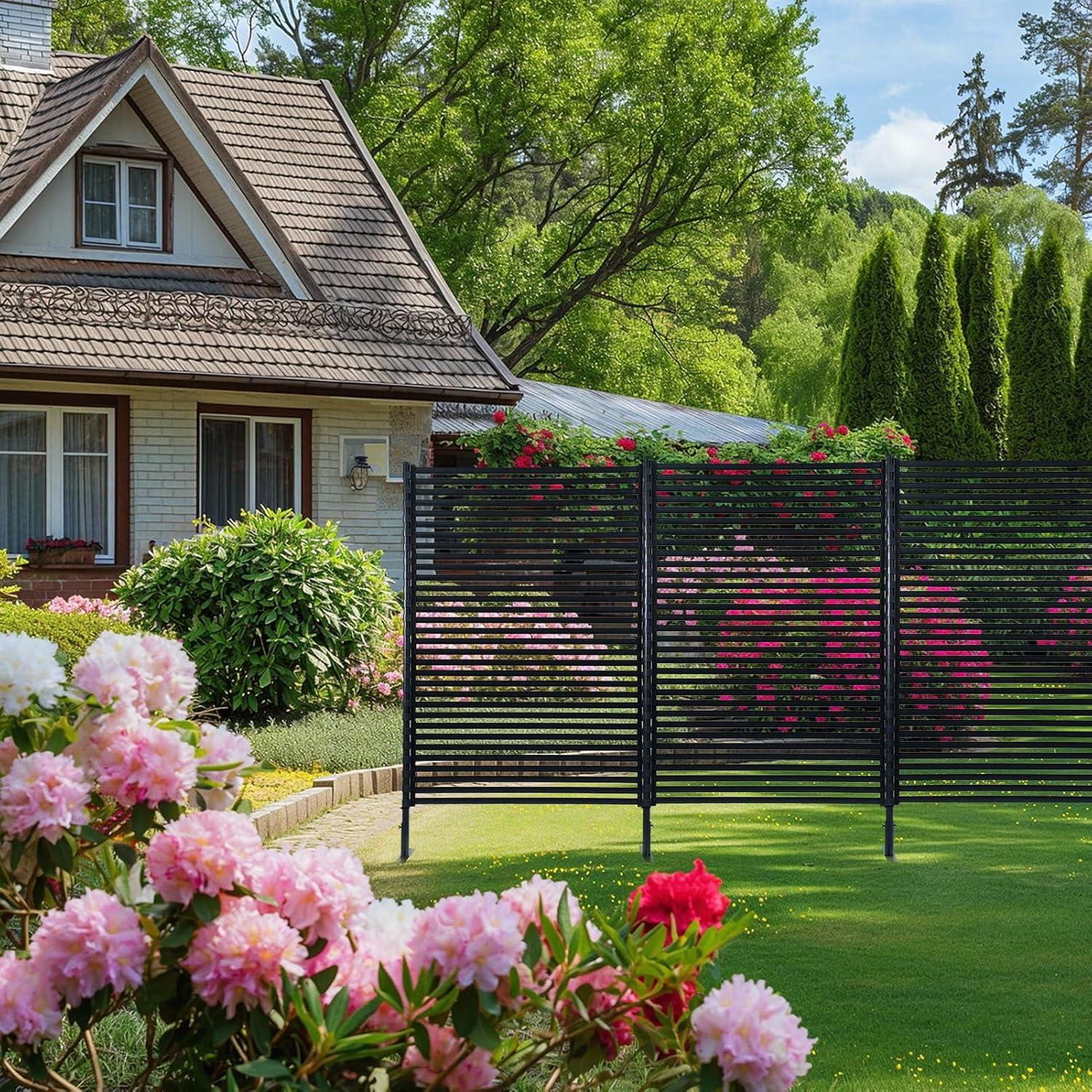 BTERAZ Fence Privacy Screen Freestanding