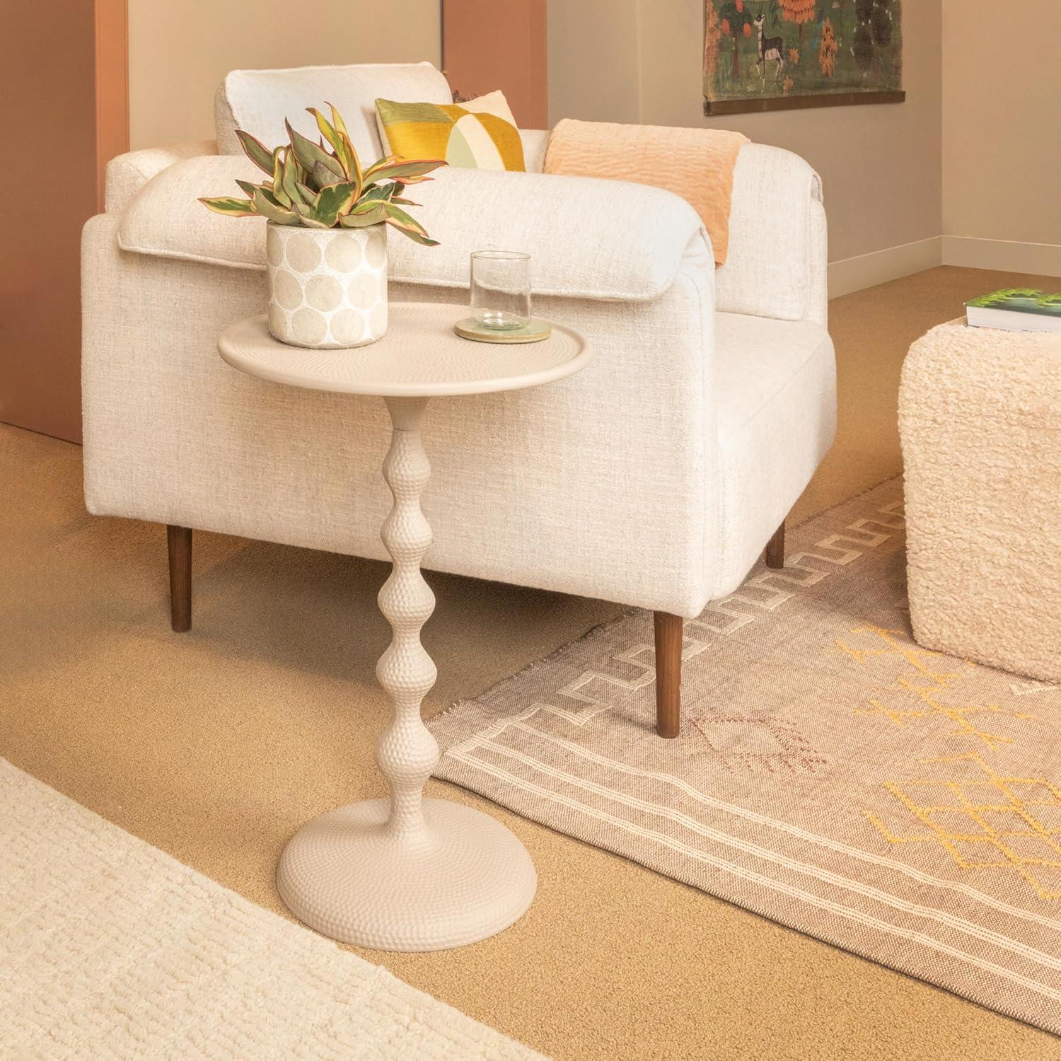 Rowena Interiors Alexander Hammered Metal Side Table