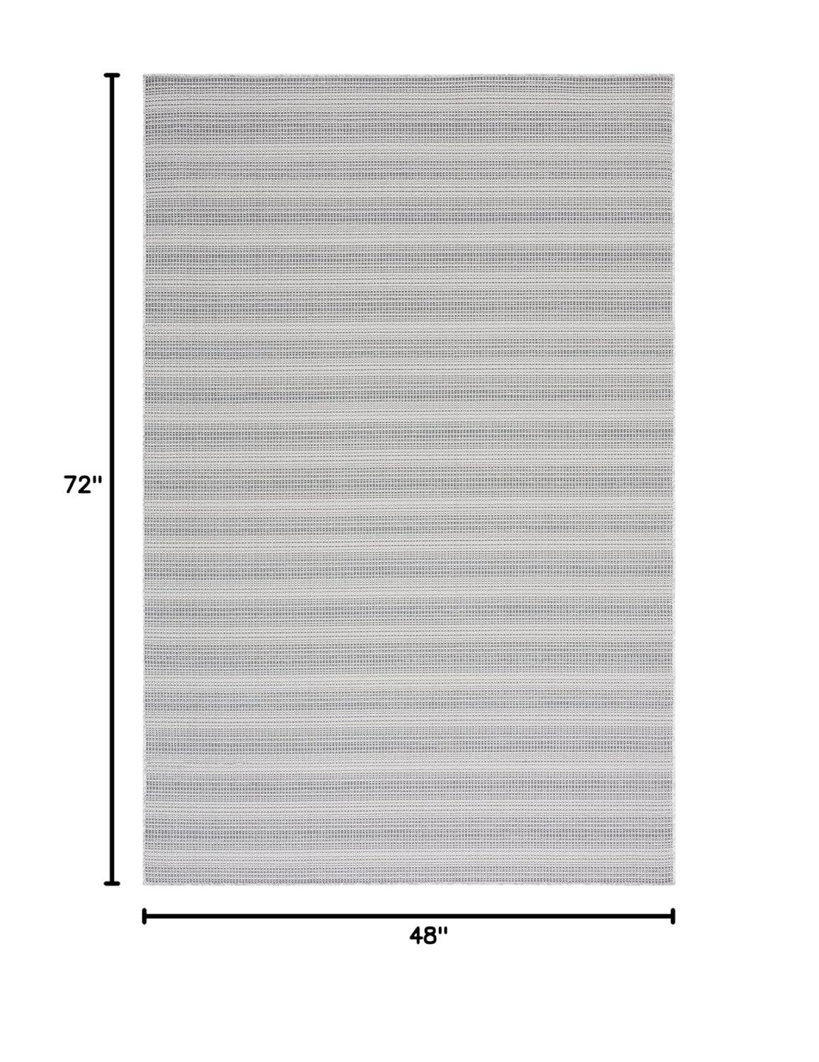 Hampton HTN231 Power Loomed Indoor/Outdoor Area Rug - Gray - 4'x6' - Safavieh.