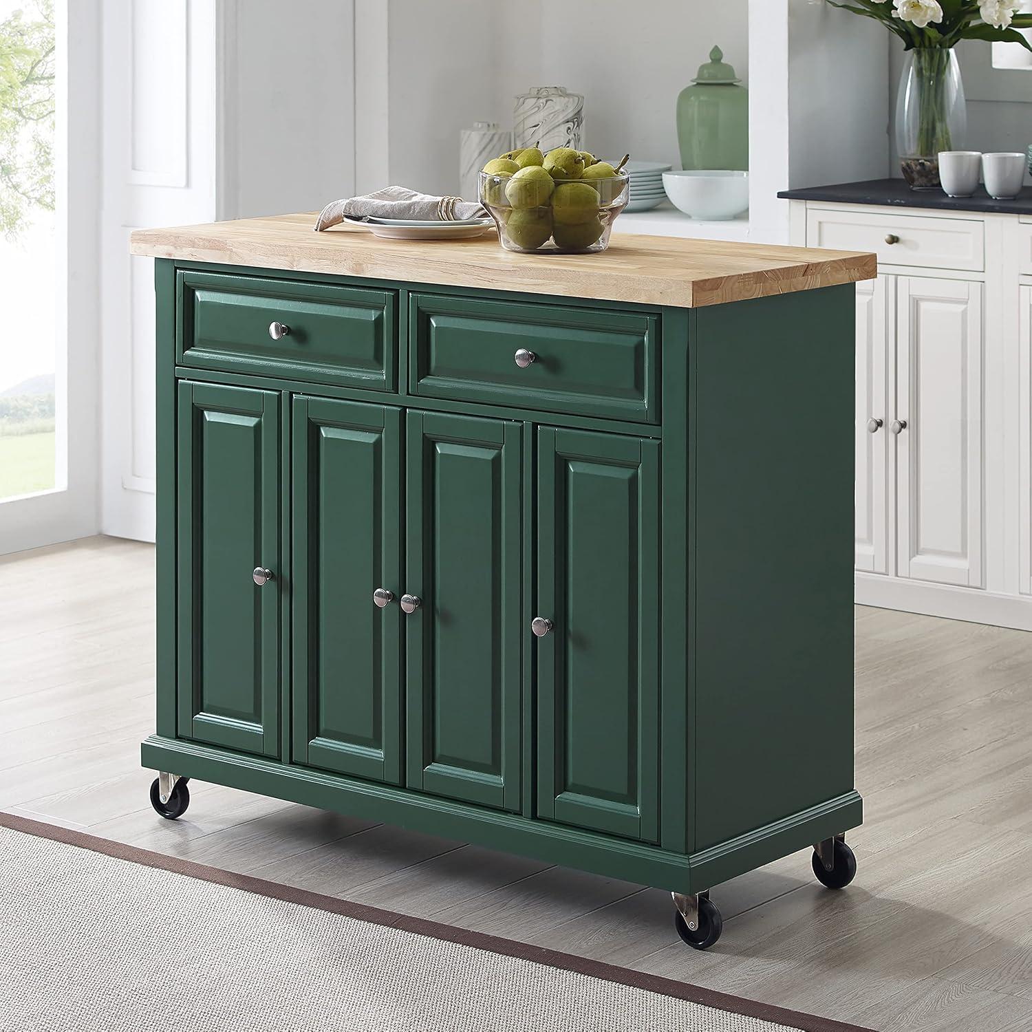 Madison Solid Wood Top Kitchen Island