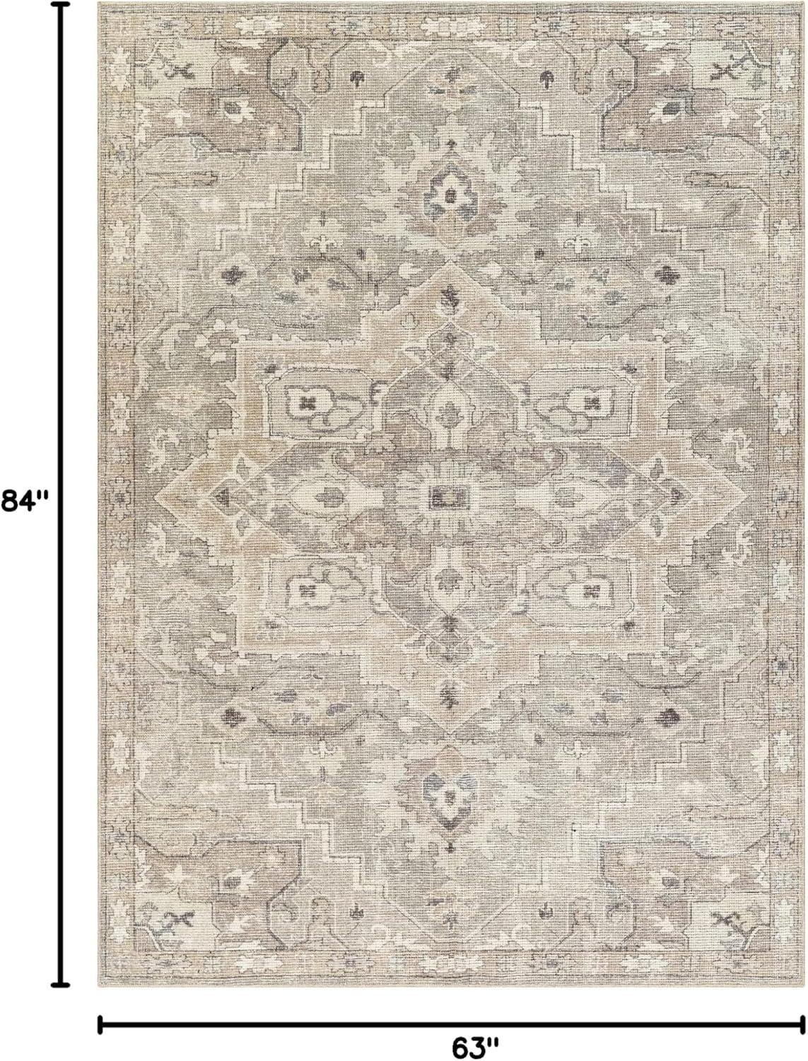 Becki Owens x Livabliss Elle Oriental Light Gray/Beige Area Rug