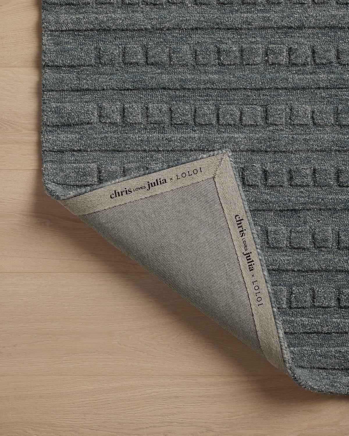 Bradley III Hand-Tufted Wool Rug by Chris Loves Julia x Loloi - Teal / 9'3" x 13'