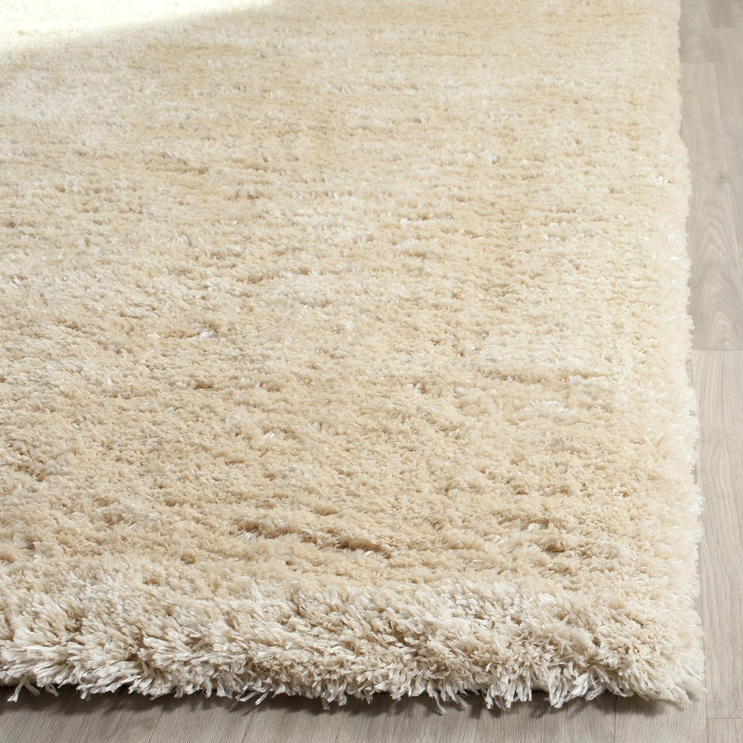 Indie Shag SGI320 Power Loomed Runner Rug - Light Beige - 2'3"x7' - Safavieh.