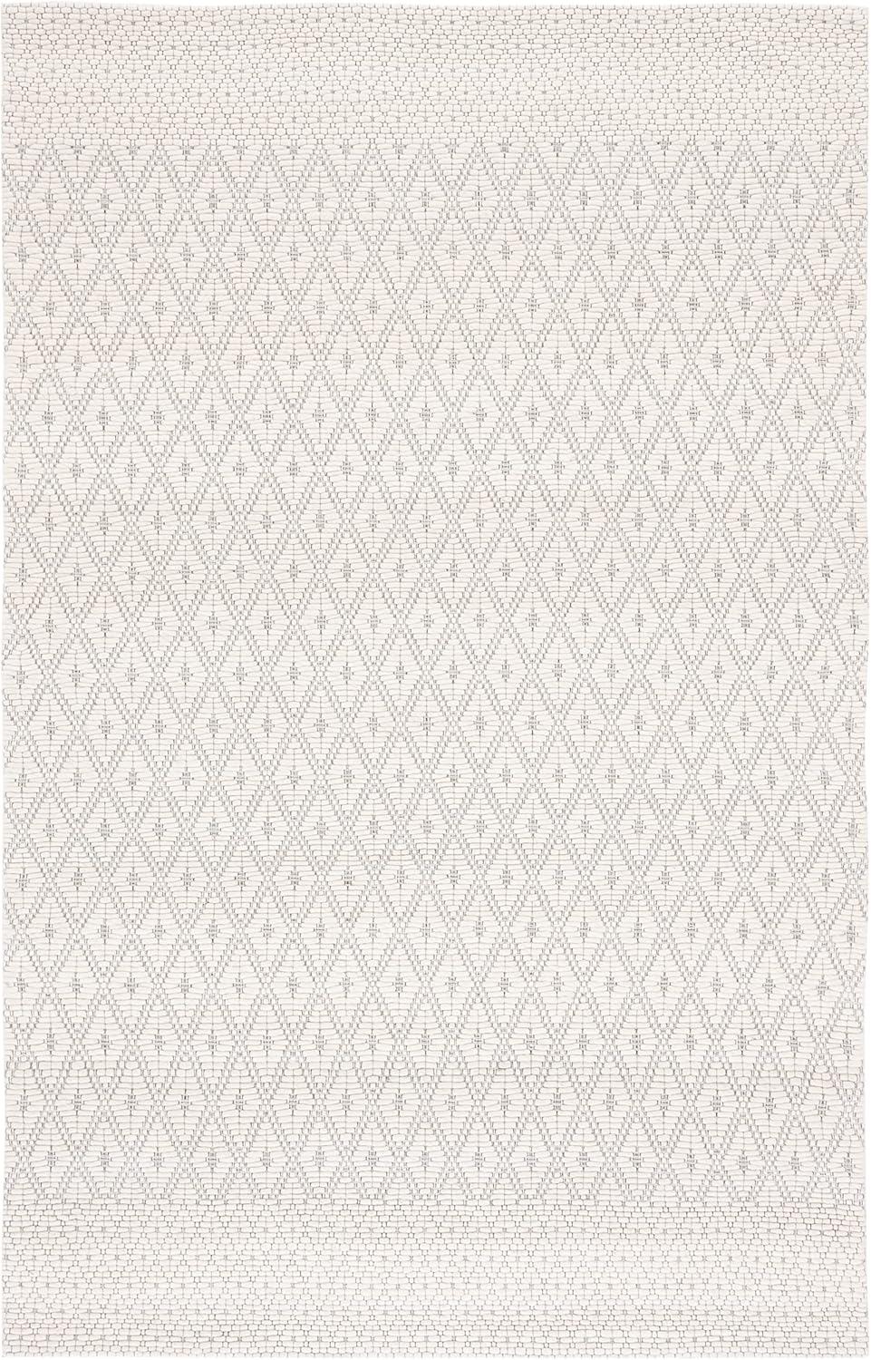 Marbella MRB752 Hand Woven Indoor Accent Rug - Ivory/Black - 4'x6' - Safavieh
