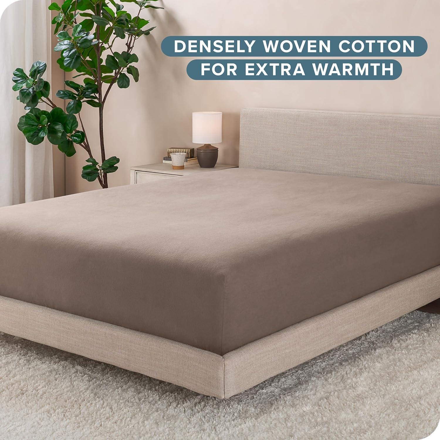 Bare Home Flannel Fitted Sheet