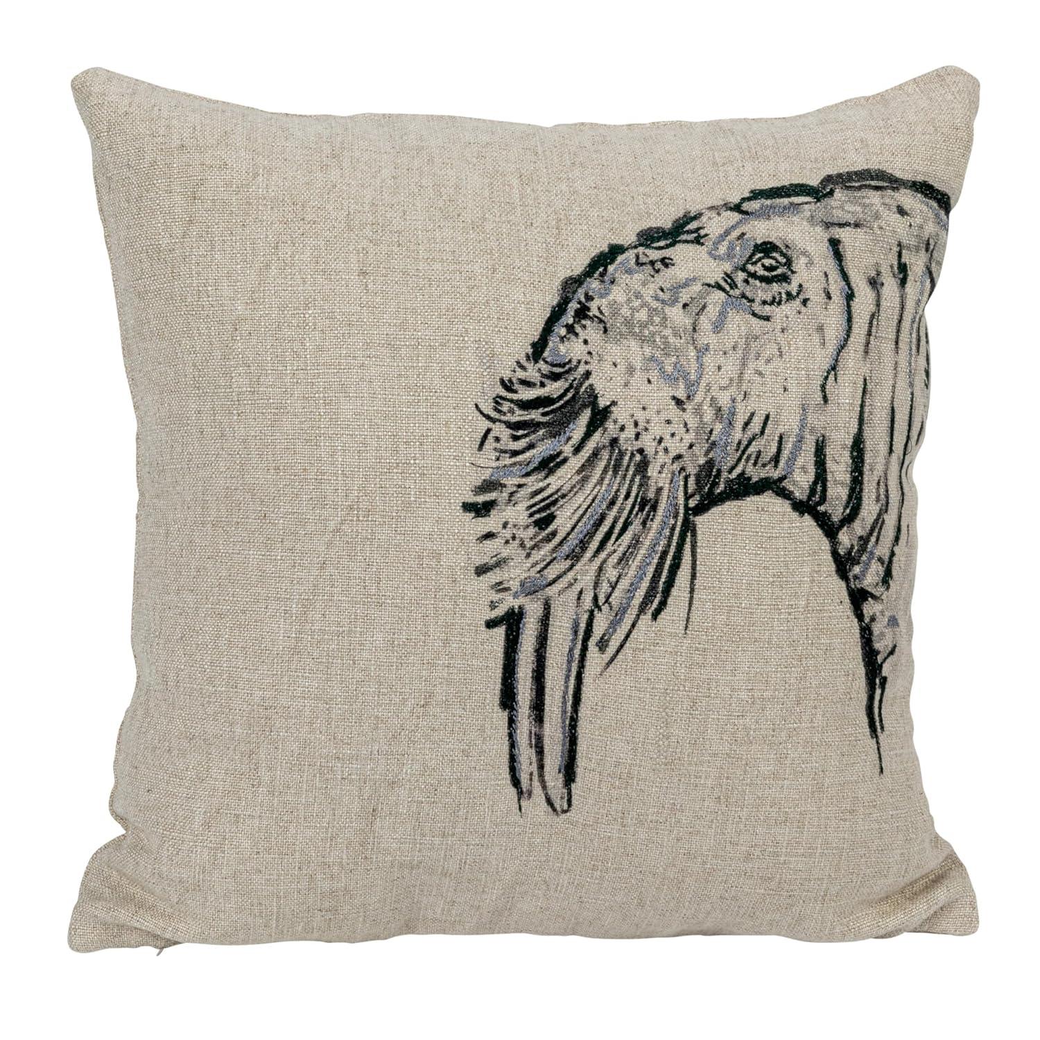 Creative Co-Op Linen Throw Pillow