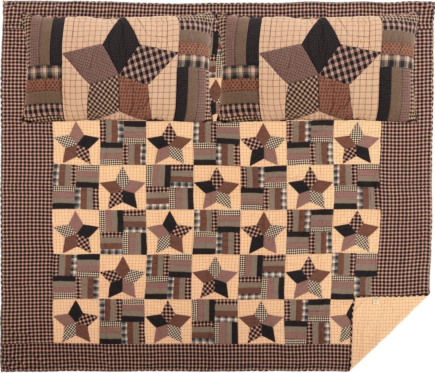 VHC Brand Bingham Star King Quilt Set 51742