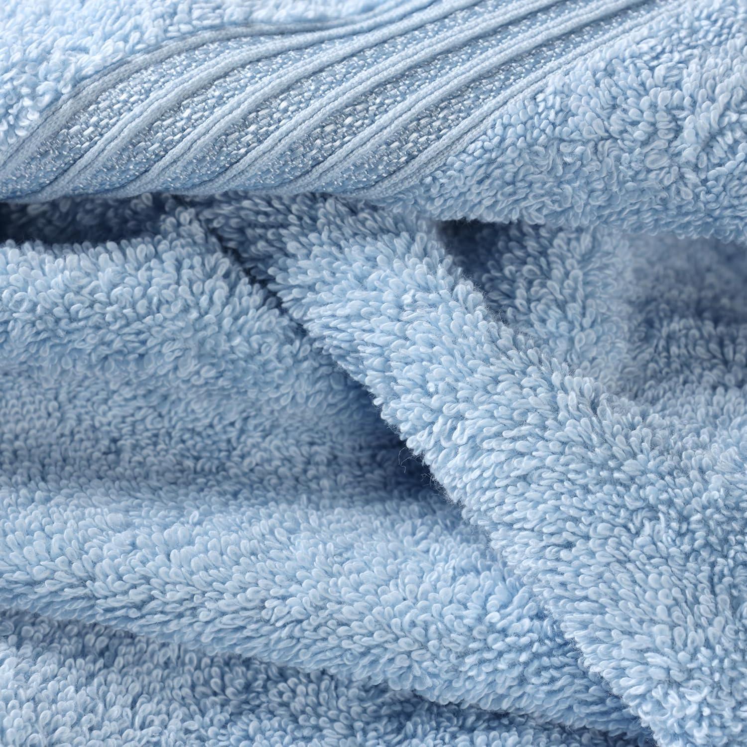 Superior Heritage Certified Egyptian Cotton Plush Absorbent Luxury Bath Towel (Set of 2)