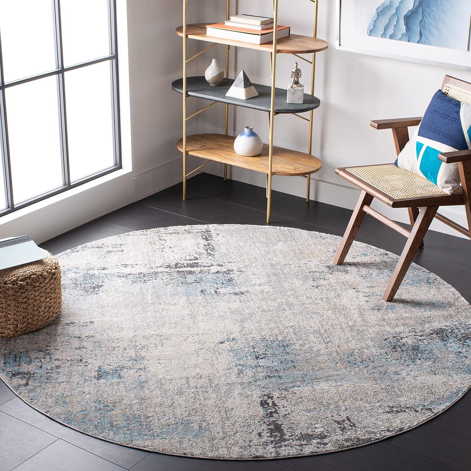 Dream DRM422 Power Loomed Indoor Accent Rug - Grey/Blue - 2'6"x4' - Safavieh