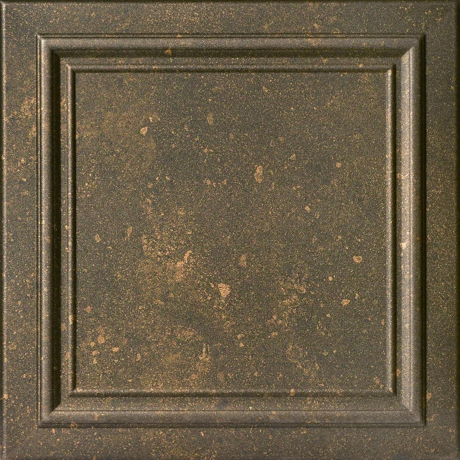 Rusted Steel Textured Polystyrene Ceiling Tile Set