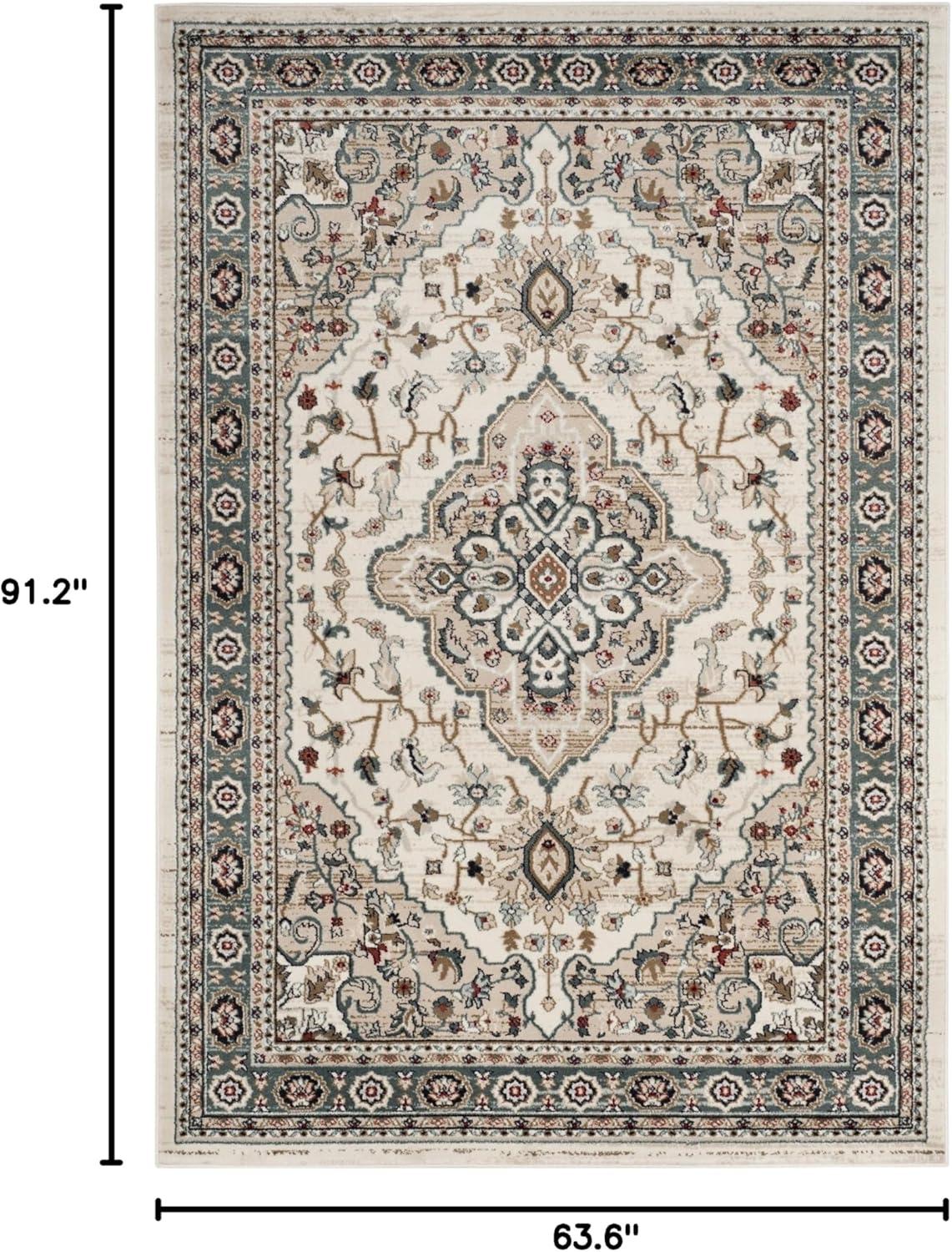 Lyndhurst LNH338 Power Loomed Area Rug - Cream/Beige - 5'3"x7'6" - Safavieh.