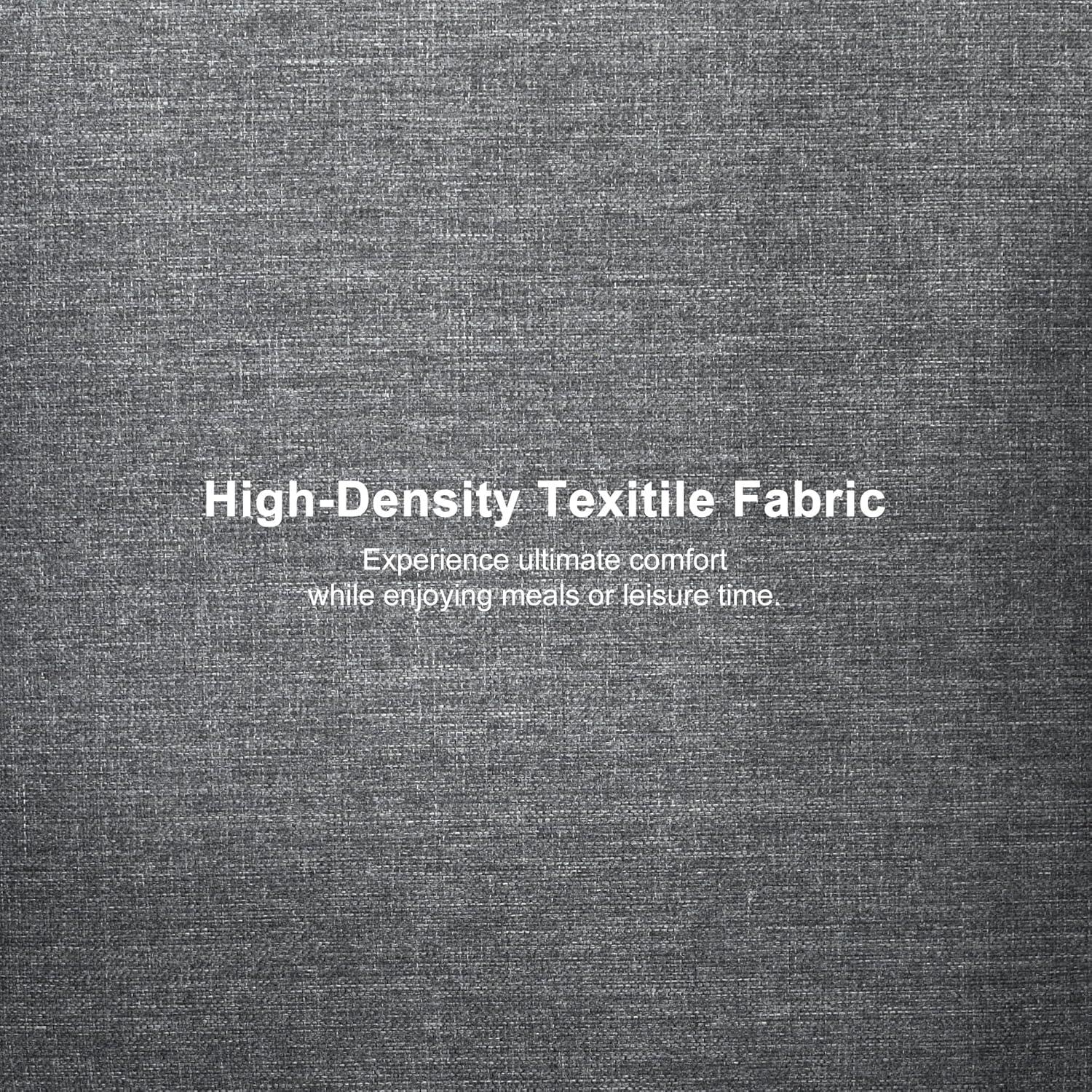 PURPLE LEAF 7 Pieces Outdoor Dining Set All-Weather PE Rattan Outdoor Patio Furniture Set with All Aluminum Frame Rectangular Table and Chairs Set for Lawn Garden Backyard Deck, Grey