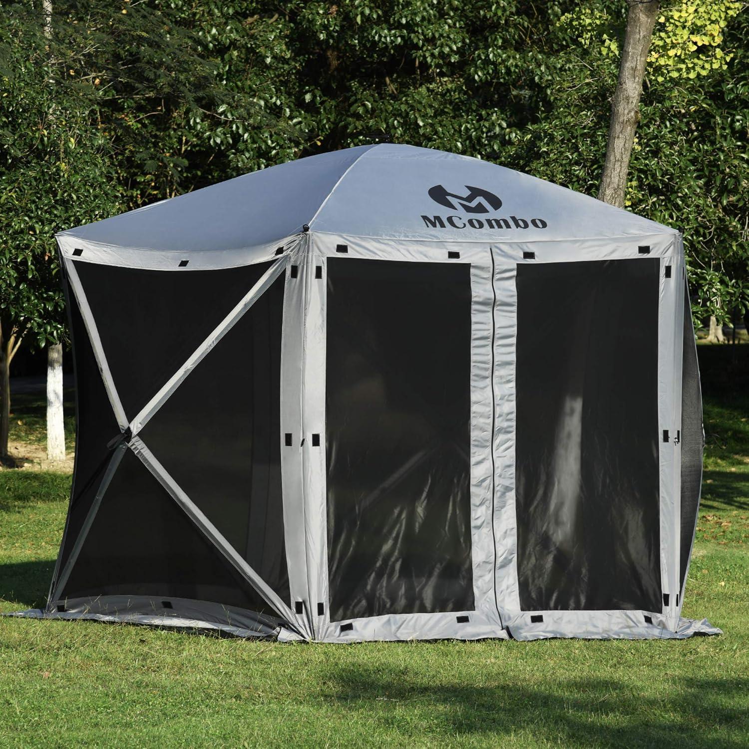 Gazebo Tent Pop-Up Portable 4/5/6-Sided Hub Durable Screen Tent Netted Gazebo Waterproof Pavilion