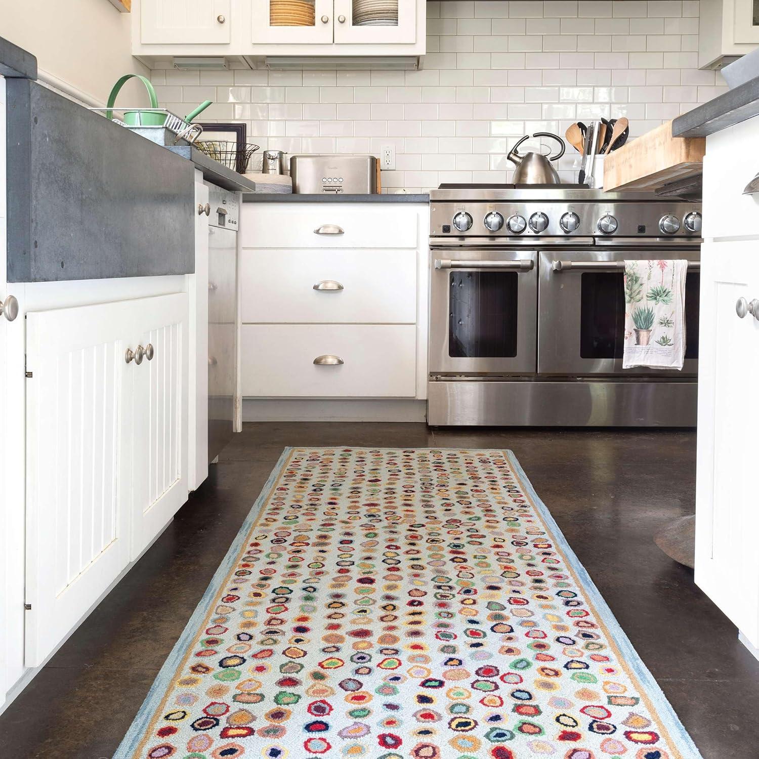 Cat'S Paw Blue Hand Micro Hooked Wool Rug