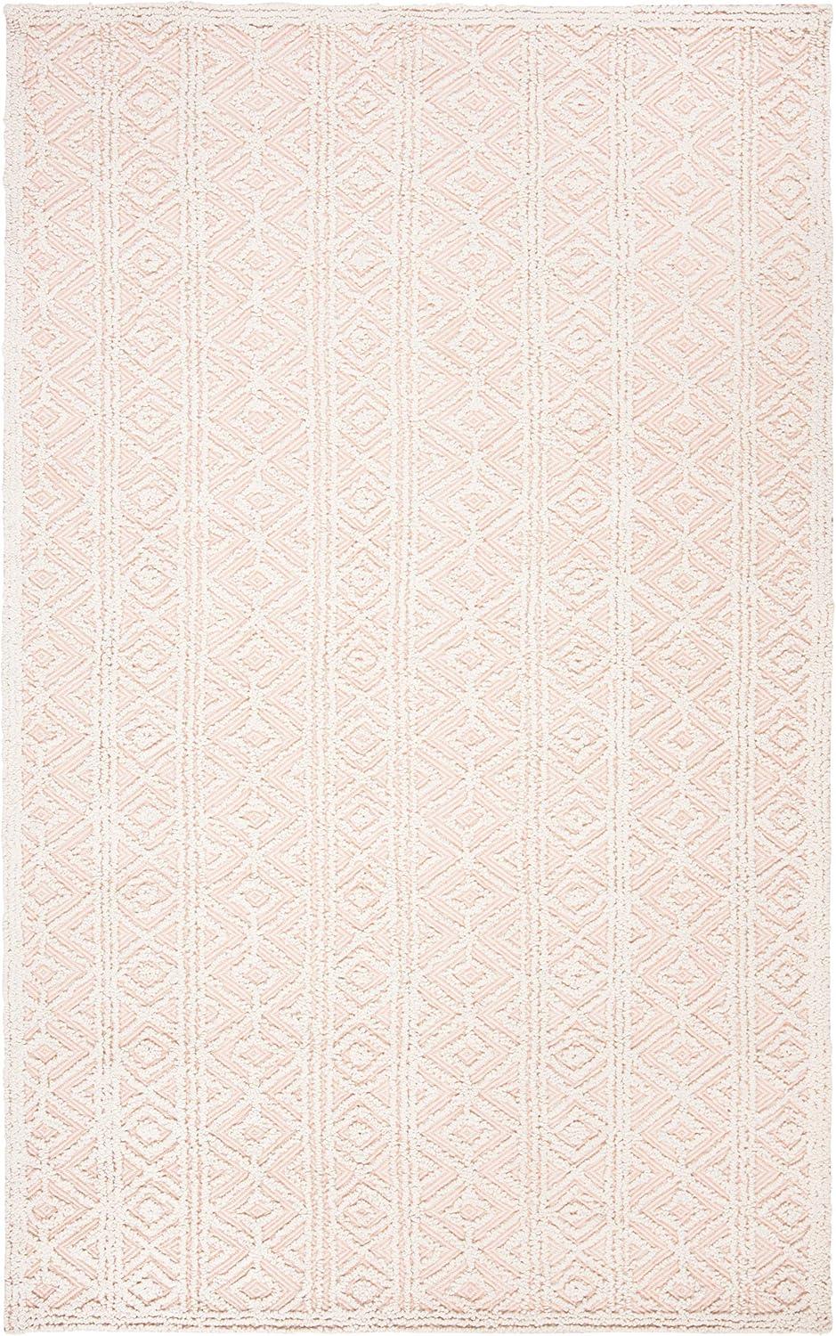 Elegance Trace 8' x 10' Hand-Tufted Wool & Viscose Beige and Pink Rug
