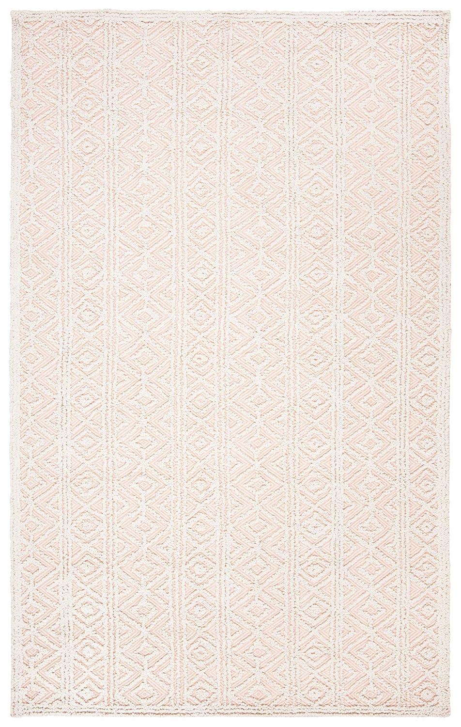 Trace TRC214 Hand Tufted Indoor Area Rug - Beige/Pink - 8'x10' - Safavieh