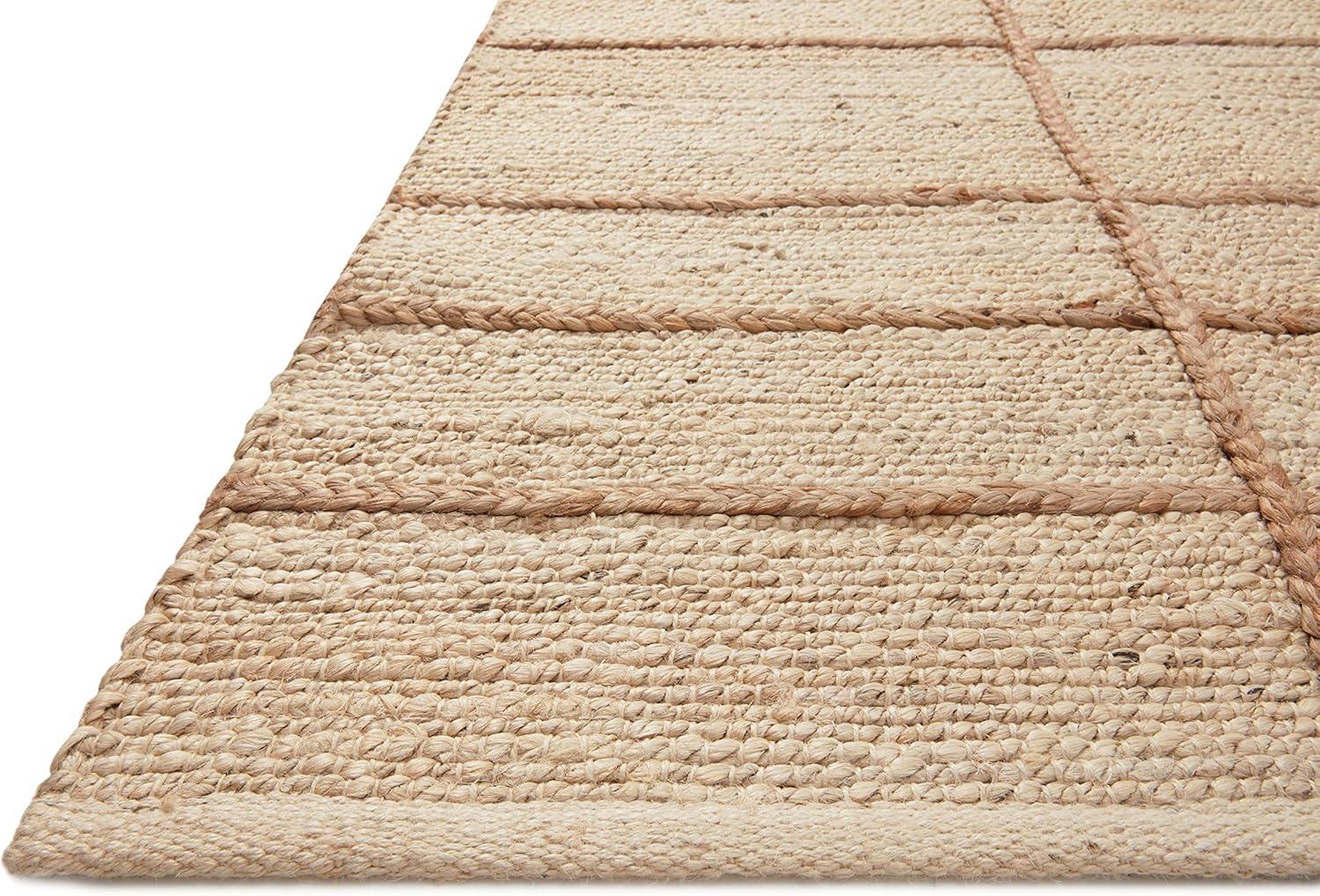 Loloi II Bodhi Collection BOD-04 Ivory / Natural, Geometric Area Rug 3'-6" x 5'-6"
