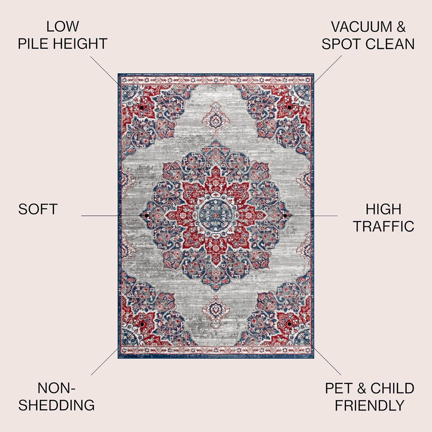 Modern Persian Vintage Moroccan Medallion Runner Rug - JONATHAN Y