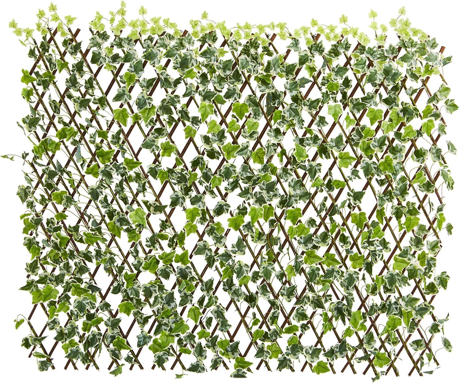 Nearly Natural 39-in English Ivy Expandable Fence UV Resistant & Waterproof