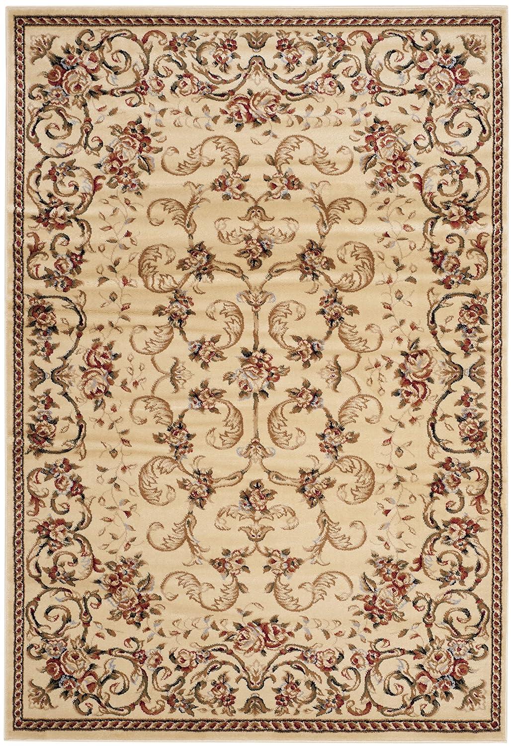 Lyndhurst LNH327 Power Loomed Area Rug - Ivory - 5'3"x7'6" - Safavieh.