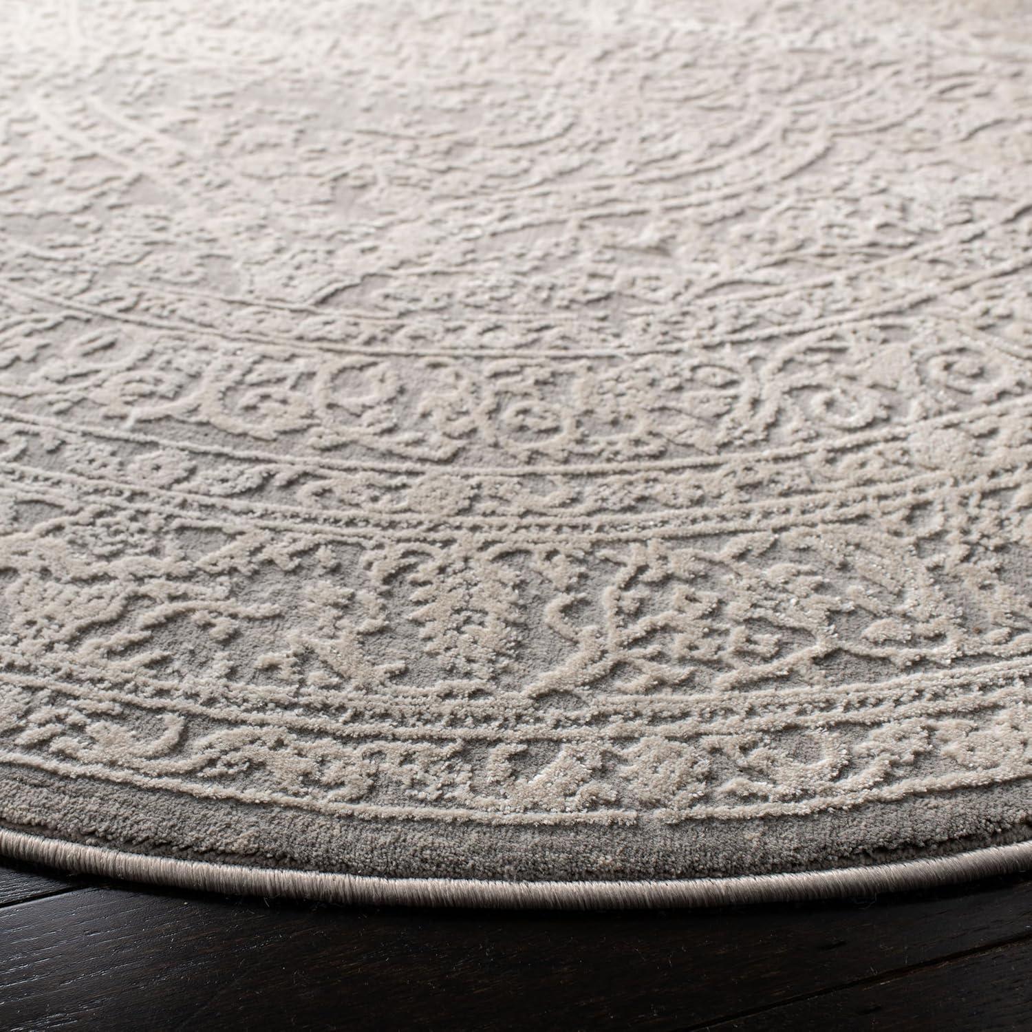 Princeton PRN711 Power Loomed Indoor Runner Rug - 2'x10' - Grey/Beige - Safavieh