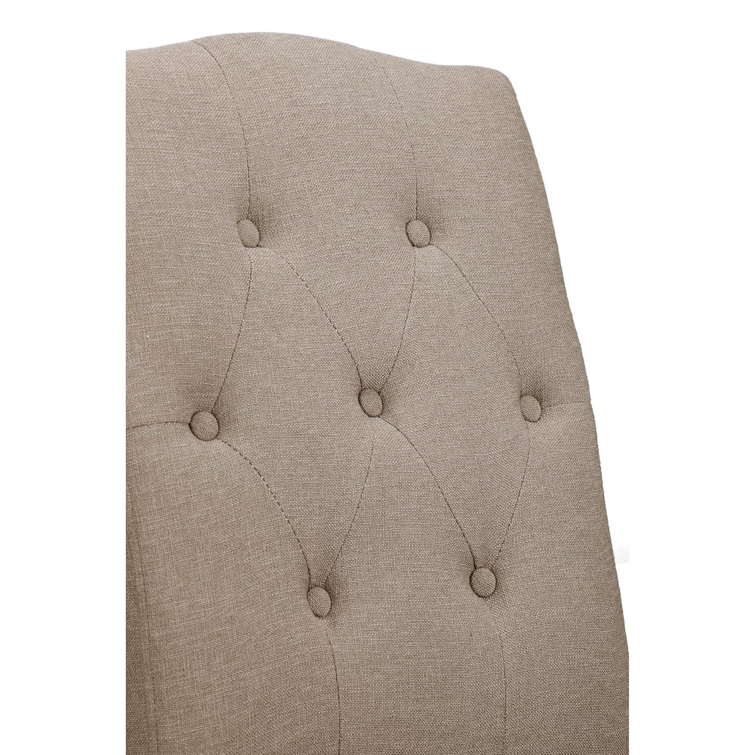 Dorel Living Claudio Tufted Dining or Living Room Accent Chair in Gray