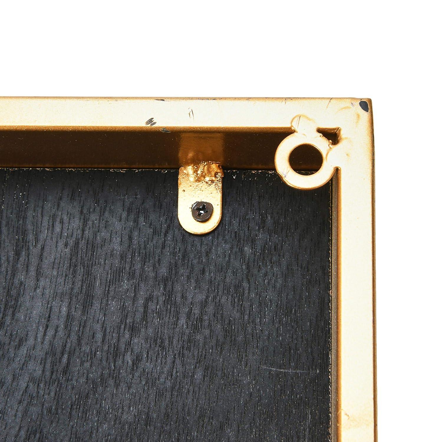 Gold Framed Beige and Cream Abstract Print Wall Art