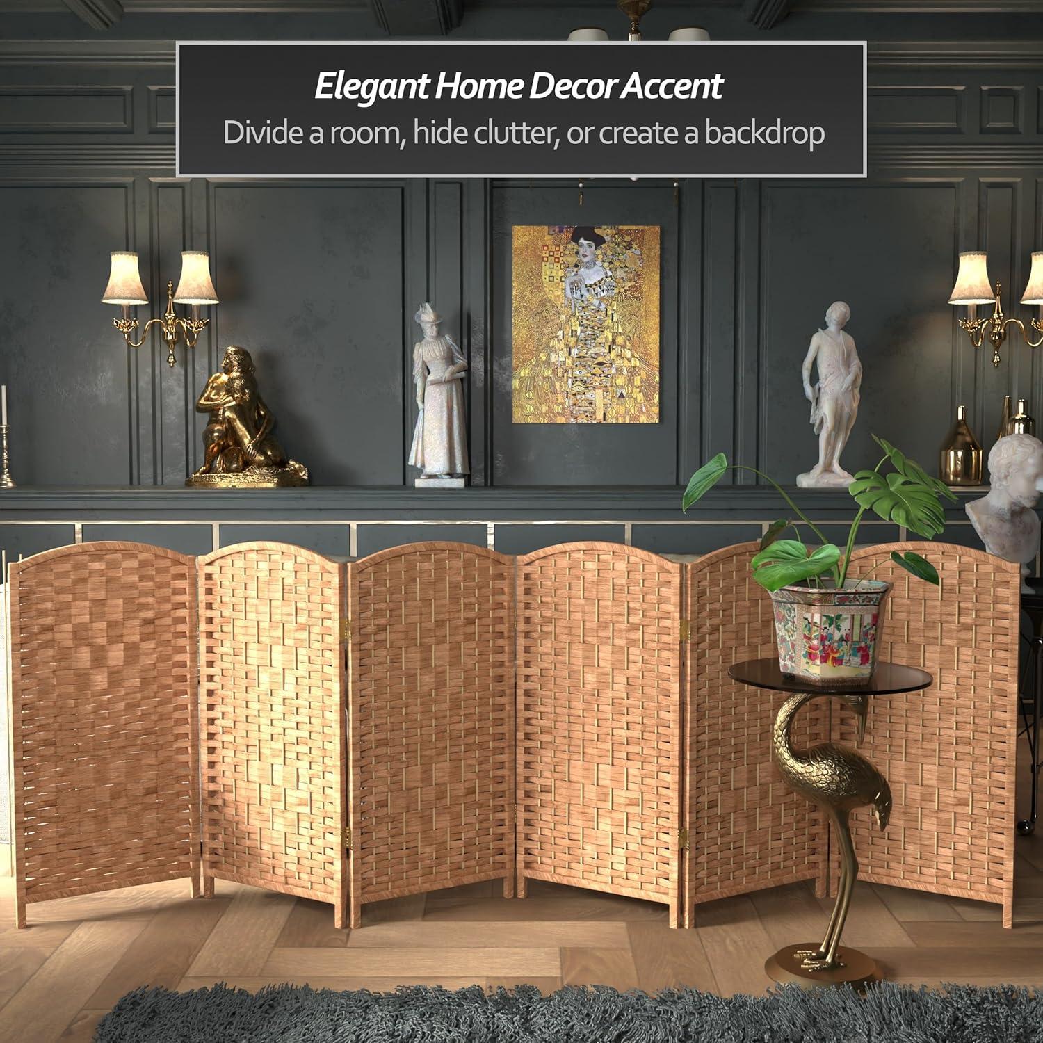 Red Barrel Studio® Short Diamond Weave Folding Screen