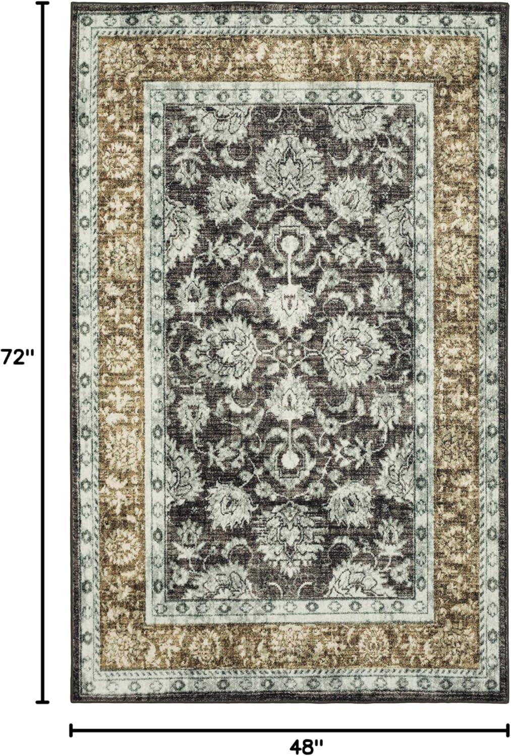 Worcester Oriental Tufted Gray/Brown Area Rug