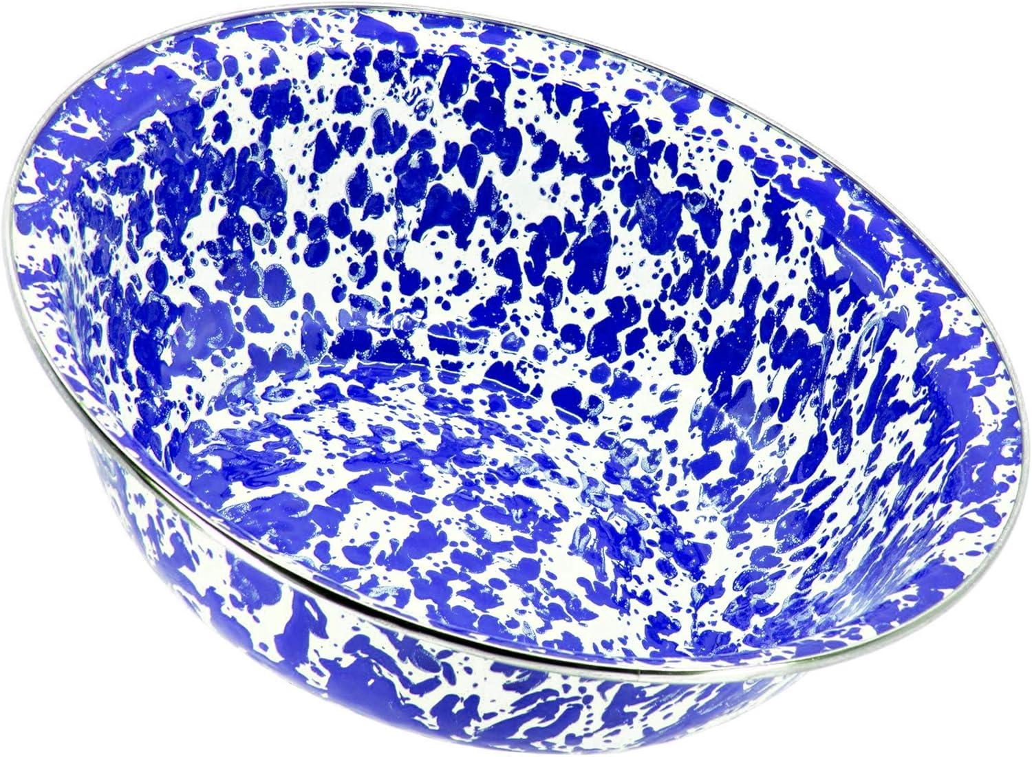 Golden Rabbit Golden Rabbit Swirl Enamelware Serving Bowl