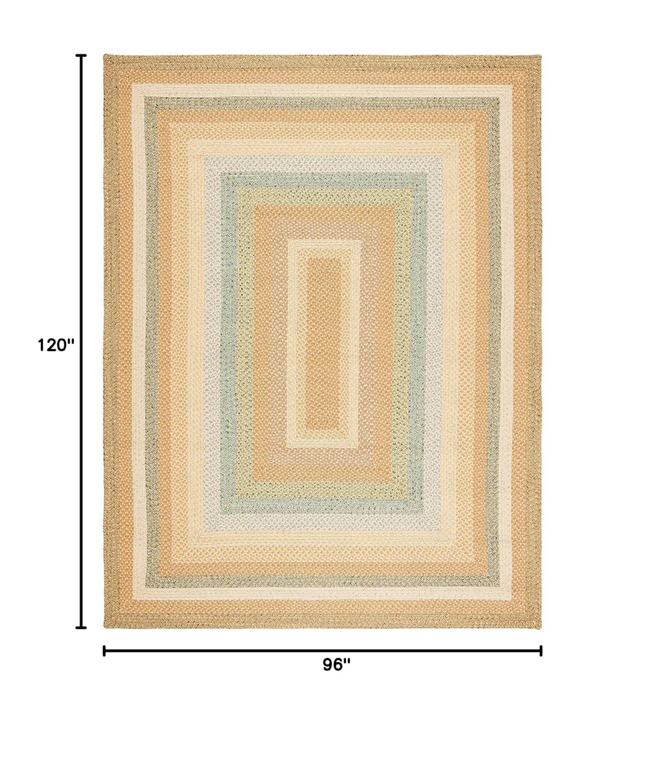 Braided BRD314 Hand Woven Area Rug - Tan/Multi - 8'x10' - Safavieh.